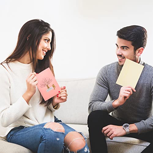 AIBAOBAO tarjeta felicitacion boda, Rosa Sakura Romántica Tarjeta Cumpleaños, tarjeta boda Pop Up 3D de fiesta san valentin, Novias, Aniversario, Felicitación de Boda Invitación