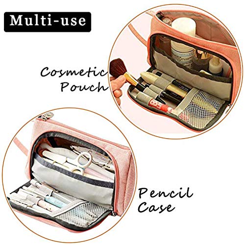 AidShunN Multifuncional Estuche de lápices de Gran Capacidad Bolsa de Lona Premium Bolsa de lápiz Organizador de papelería para niña