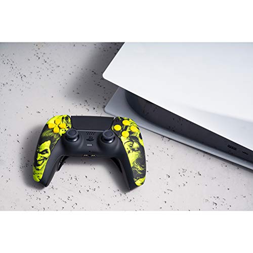 AimControllers Mando PS5 Personalizado - Sony PlayStation 5 Mando Inalambrico - DualSense PS 5 Joystick - Mando PS5 Sony Original - PS5 Controller - Remap - Smart Triggers - Joker Yellow