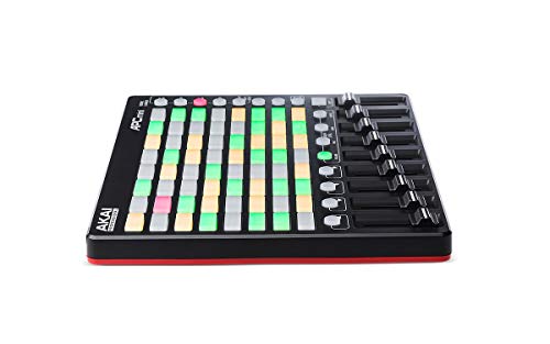 AKAI Professional APC MINI - controlador USB MIDI compacto y mezclador MIDI con disparador de clips de 64 botones para producción musical, integración total con Ableton Live, pack de software incluido