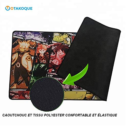 Alfombra de ratón Manga para Gamer XXL |tapis de ratón ergonómico, tamaño grande (90 x 40 x 3) 900 * 400 * 3 mm | Mouse Pad antideslizante caucho Natural y confortable 90x40DragonBall1
