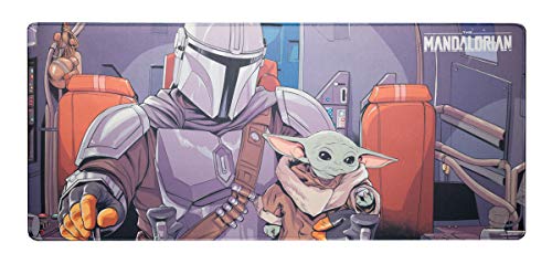 Alfombrilla ratón Star Wars - Alfombrilla gaming Mandalorian - Mousepad - Star Wars regalos / Alfombrilla XXL - Alfombrilla escritorio - Tapete escritorio - Alfombrilla ratón accesorio gamer