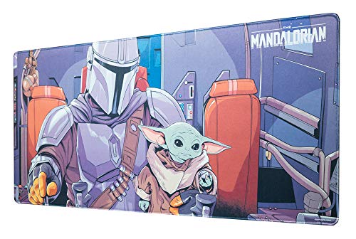 Alfombrilla ratón Star Wars - Alfombrilla gaming Mandalorian - Mousepad - Star Wars regalos / Alfombrilla XXL - Alfombrilla escritorio - Tapete escritorio - Alfombrilla ratón accesorio gamer