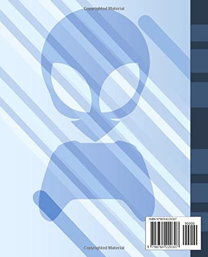 Alien Video Game Composition Notebook: Wide-Ruled, 7.5 x 9.25, 120 Pages, School Supplies for Gamer Kids, Teens and Adults (Composition Notebooks)