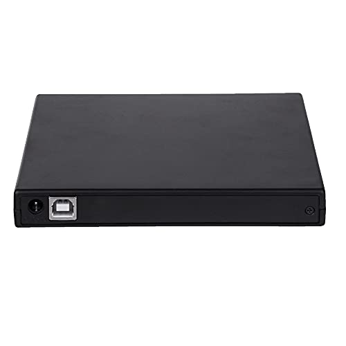 Alliteqwe Lector óptico externo delgado USB 2.0, reproductor de DVD ROM, grabador de CD-RW, Plug y para ordenador portátil
