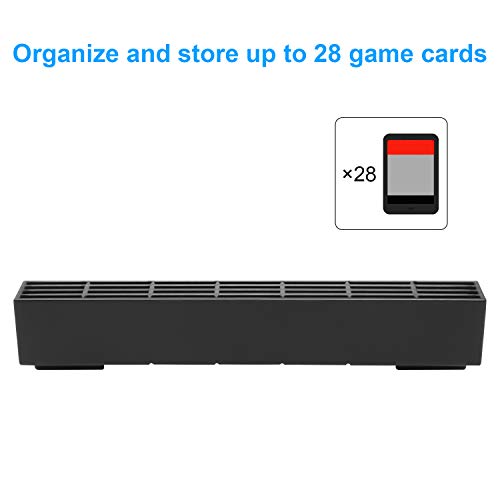 Almacenamiento de tarjetas de juego con 28 ranuras para tarjetas de juego para Nintendo Switch Game Console