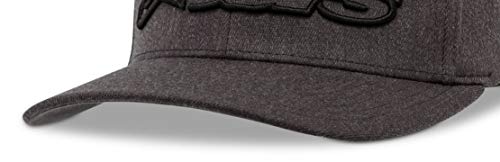 Alpinestar Blaze Flexfit Hat Gorra Flexfit Visera Curva Logo Bordado 3D, Hombre, dk Heather Gray/Black, S/M