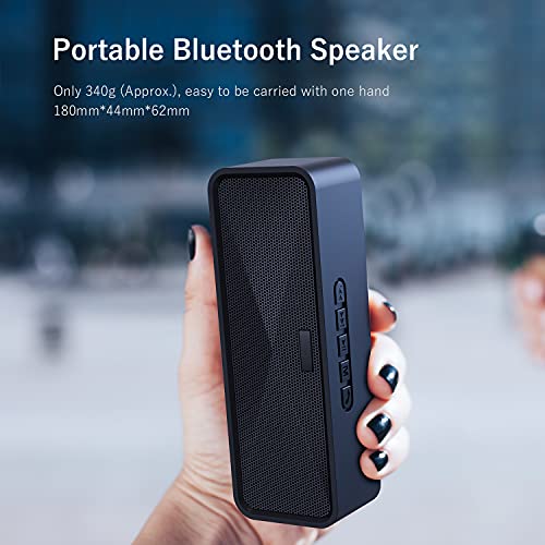 Altavoz Bluetooth Portátil, Altavoz Bluetooth Inalámbrico Estéreo Sonido de Bajo Bluetooth 5.0 Manos Libres/Modo AUX/Tarjeta TF/USB para Samsung Huawei XiaoMi Sony etc