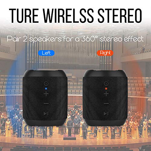 Altavoz Bluetooth Portátiles 20W, Altavoces Bluetooth, HD Estéreo, 16 Horas de Reproducción, con Micrófono, FM/TF/AUX, Altavoz Bluetooth Ducha Impermeable IPX6 para el Hogar, Aire Libre, Viajes