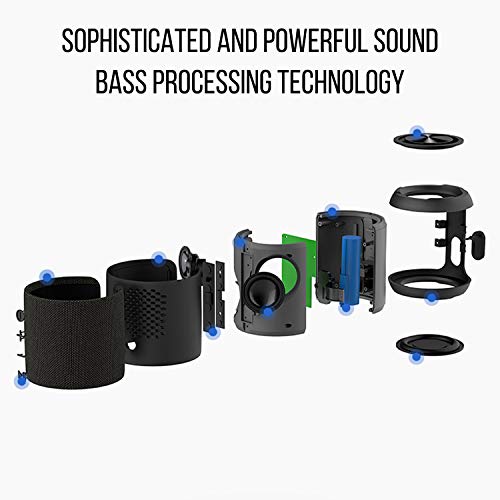 Altavoz Bluetooth Portátiles 20W, Altavoces Bluetooth, HD Estéreo, 16 Horas de Reproducción, con Micrófono, FM/TF/AUX, Altavoz Bluetooth Ducha Impermeable IPX6 para el Hogar, Aire Libre, Viajes