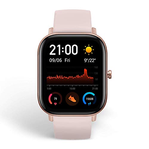 Amazfit GTS Smartwatch Fitness tracker con multitud de perfiles de actividad físcia y con GPS embebido, resistencia al agua 5 ATM (Rosa)