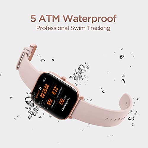 Amazfit GTS Smartwatch Fitness tracker con multitud de perfiles de actividad físcia y con GPS embebido, resistencia al agua 5 ATM (Rosa)