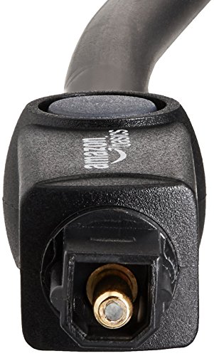 Amazon Basics - Cable óptico de audio digital Toslink (1 m)
