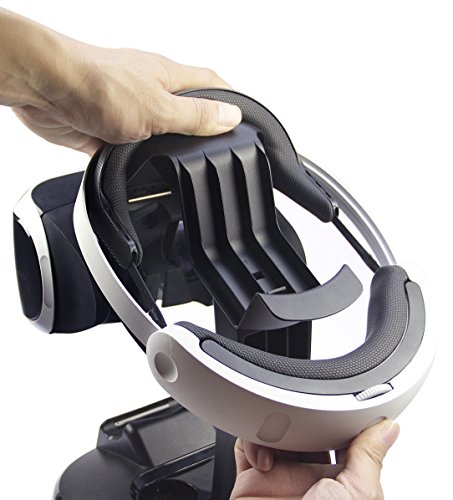 Amazon Basics - Estación de carga y expositor para PlayStation VR, Negro (Para CECH-ZCM1x series PS Move Motion Controller )