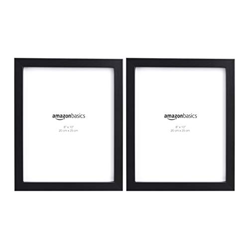 Amazon Basics – Marco para fotos, 20 x 25 cm, Negro, Pack de 2 uds