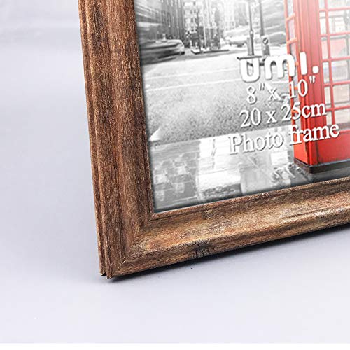 Amazon Brand - Umi Marco de Foto 20x25 de Madera, Portafotos Rustico para Pared o Mesa, Set de 2