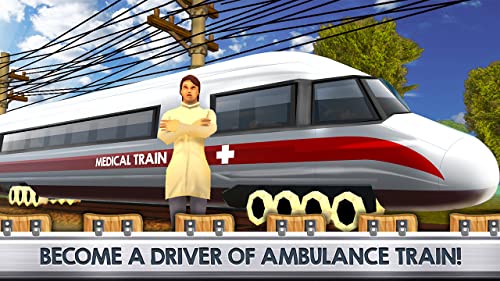 Ambulance Rescue Train Driving 3D: Hospital Driving Game | Medicine Help People Train 911 Rescue Simulator