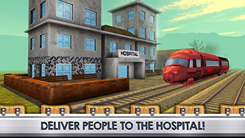 Ambulance Rescue Train Driving 3D: Hospital Driving Game | Medicine Help People Train 911 Rescue Simulator