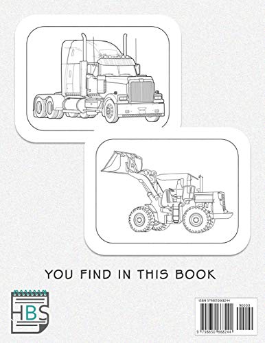 AMERICAN AMAZING HEAVY TRUCKS: A Fun Coloring Book for All Age Filled With Heavy Trucks, Tractors, Diggers and Dumpers