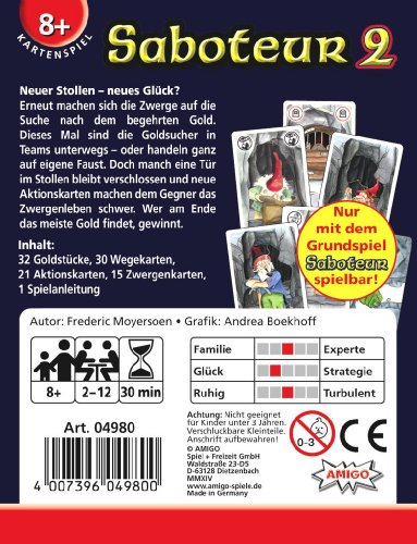 Amigo - Juego de Cartas, de 2 a 12 Jugadores (Importado)