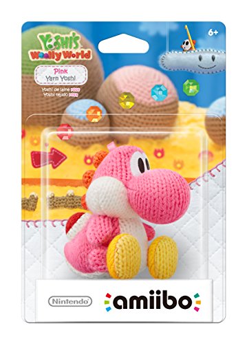 amiibo Pink Yarn Yoshi (Yoshi's Woolly World Series) for Nintendo Wii U, Nintendo 3DS by Nintendo