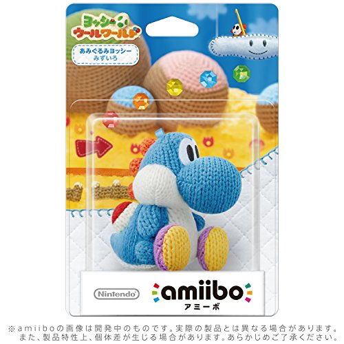 Amiibo Yoshi Blue Ver. - Yoshi's Wooly World series Ver. [Wii U][Importación Japonesa]