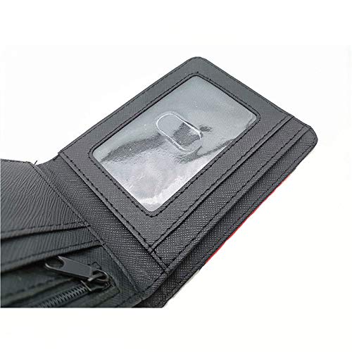 Among Us Cartera de Cuero, Cartera Plegable Delgada, Juego de Dibujos Animados Cartera Corta Fibra Superfina PU Accesorio de Cuero Sintético para Niños y Niñas, Regalos para fanáticos del juego (Q)