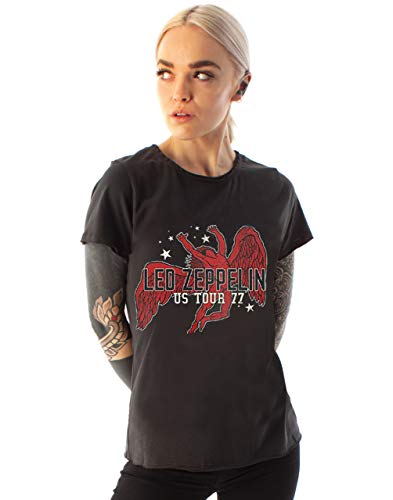 Amplified Led Zeppelin Icarus US 77 Tour Camiseta para Mujer