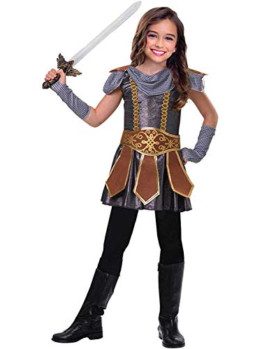 amscan 9903192 Disfraz medieval de señora con cinturón guerrero y guantes, edad 11-12 años-1 PC