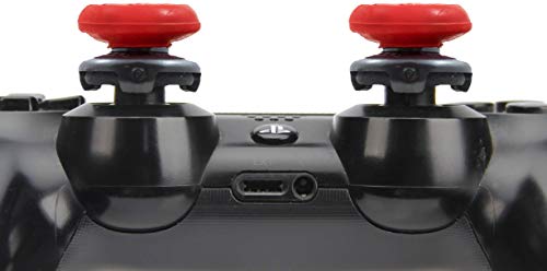 ANDERK 2 Juegos Joystick Thumbstick Caps - Accesorios de controlador de juego, Accesorios Esenciales para el Juego mando PS4 [playstation_4], Azul y Rojo