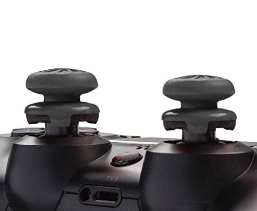 ANDERK 2 Juegos Joystick Thumbstick Caps - Accesorios de controlador de juego, Accesorios Esenciales para el Juego mando PS4 [playstation_4], Azul y Rojo