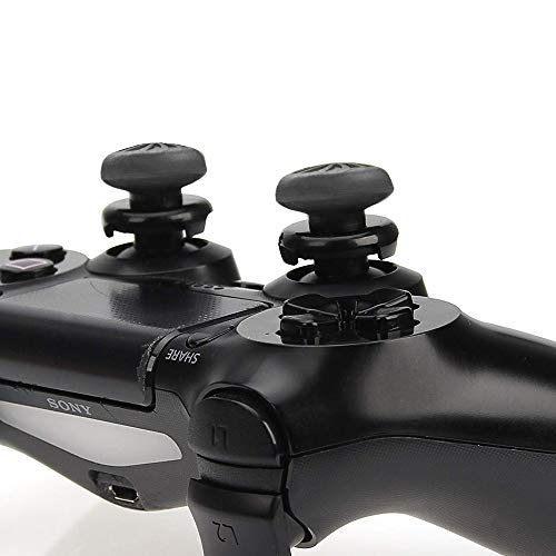 ANDERK 2 Juegos Joystick Thumbstick Caps - Accesorios de controlador de juego, Accesorios Esenciales para el Juego mando PS4 [playstation_4], Azul y Rojo