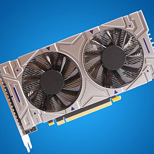 ANEIZANASALI portátil para NVIDIA GTX 550 Ti Pci-e 2.0 Tarjeta gráfica discreta con Doble Ventilador 4GB DDR5 128 bit HDMI-Compatible para Reproductor
