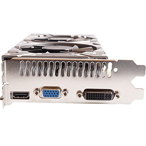 ANEIZANASALI portátil para NVIDIA GTX 550 Ti Pci-e 2.0 Tarjeta gráfica discreta con Doble Ventilador 4GB DDR5 128 bit HDMI-Compatible para Reproductor