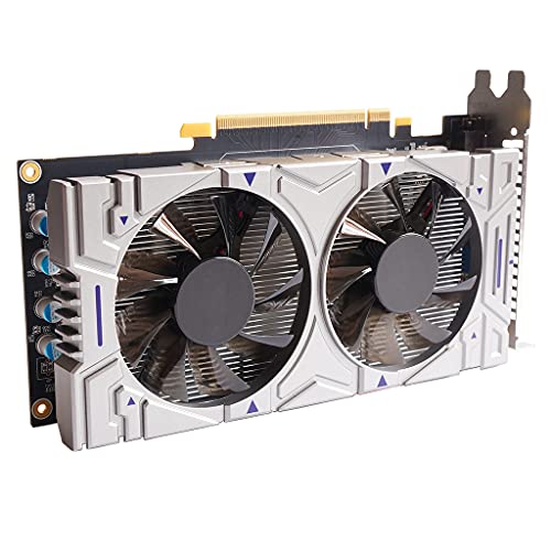 ANEIZANASALI portátil para NVIDIA GTX 550 Ti Pci-e 2.0 Tarjeta gráfica discreta con Doble Ventilador 4GB DDR5 128 bit HDMI-Compatible para Reproductor