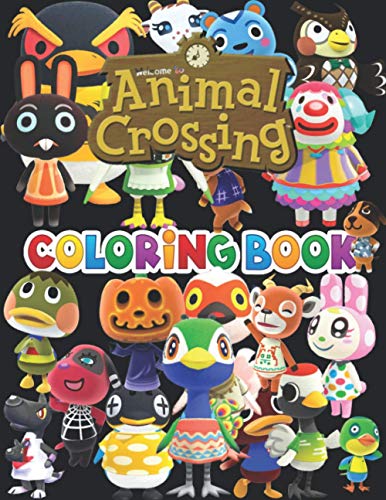 Animal Crossing Coloring Book: +50 Animal Crossing Colouring Book For kids and Adults, Designed To Relax And Calm, +50 Amazing Drawings - All Characters