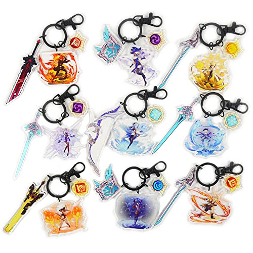 Anime llavero,Genshin Impact Xiao Juego Cosplay Figura Modelo Coleccionable Hogar Coche regalos decorativos Accesorios