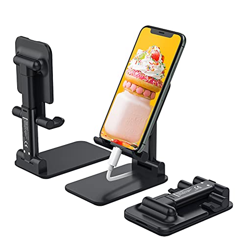 Anozer Soporte Teléfono, Soporte Móvil Plegable,Soporte Dock Base para 13/13Pro/13Mini/13ProMax/12/12ProMAX,Samsung M11/S21/S10/Note10,Xiaomi Mi 10,Redmi 9/Note 10/Note 9,iPad Mini 2 3 4,Switch,Kindle