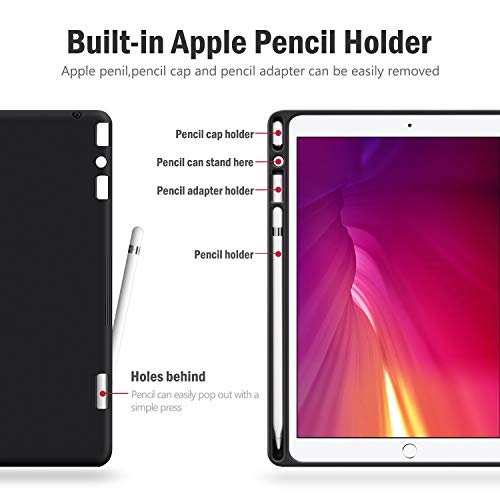 Antbox Funda para iPad Air 10,5 (3ª Generación 2019, Air3) / iPad Pro 10.5 2017 con Soporte para lápiz de Apple Incorporado Reposo automático/función de Despertador PU Funda de Cuero Inteligente