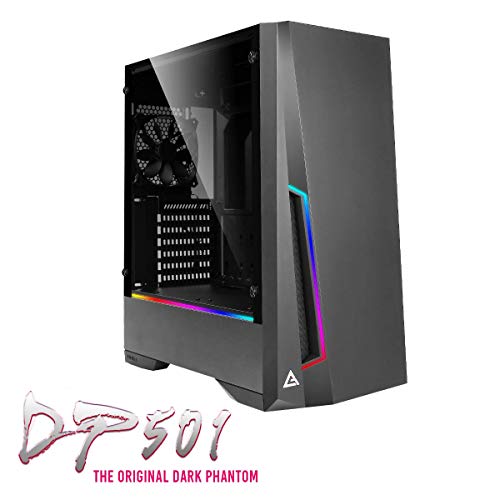 Antec DP501 Midi-Tower Negro - Caja de Ordenador (Midi-Tower, PC, De plástico, SGCC, Negro, ATX,ITX,Micro ATX, Juego)