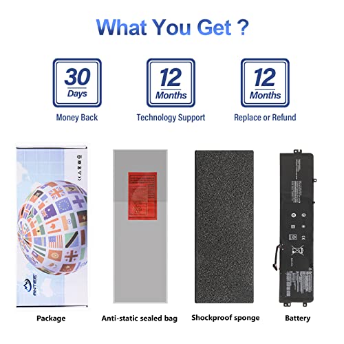 ANTIEE 45WH L14M3P24 L16M3P24 Laptop Batería para Lenovo IdeaPad Y700-14ISK 700-15ISK 700-17ISK Lenovo Legion Y520-15IKBA Y520-15IKBM Y520-15IKBN 5B10H41180 L14S3P24 L16S3P24 5B10M41935