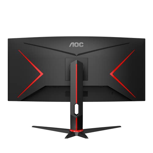 AOC Monitor Gaming CU34G2/BK - 34" Curved 1500R WQHD, 100Hz, 1ms, VA, FreeSync Premium, 3440x1440, 300 cd/m, HDMIx2, Displayport 1x1.2