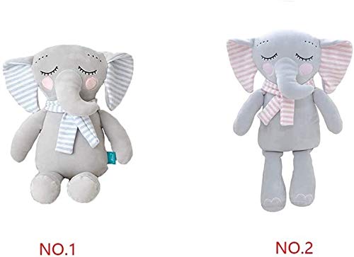 Aoyo Muñeca de la Felpa rellena Juega la Historieta de la Bufanda de la Almohadilla Animal bebé Pacify niños durmiendo Amortiguador Trasero (Color : Blue, Size : 40cm)