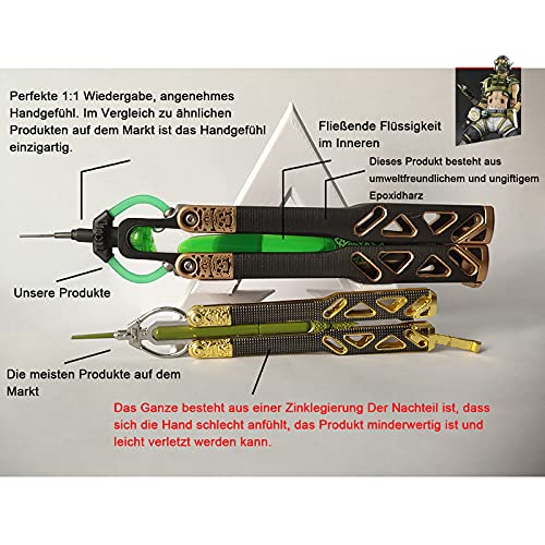 APEX Legends Octane Heirloom, Resina Exquisita Cuchillo Mariposa Cuchillo Juguetes Colección Modelo Acción Figura Juego Colección Regalo Decoratio