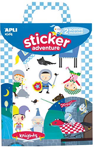 APLI Kids 16765 - Juego de gomets Sticker Adventure modelo Caballeros