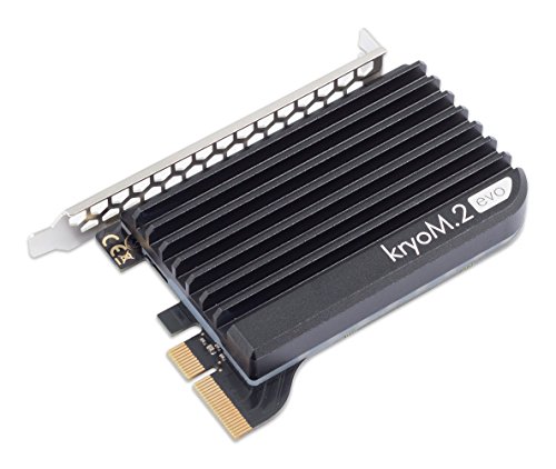 Aqua Computer kryom.2 EVO PCIe 3.0 X4 Adaptador para M.2 NGFF PCIe SSD, M de Key con pasivo Enfriador
