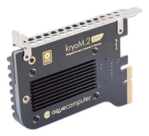Aqua Computer kryom.2 EVO PCIe 3.0 X4 Adaptador para M.2 NGFF PCIe SSD, M de Key con pasivo Enfriador