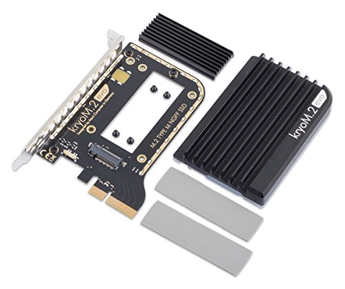 Aqua Computer kryom.2 EVO PCIe 3.0 X4 Adaptador para M.2 NGFF PCIe SSD, M de Key con pasivo Enfriador