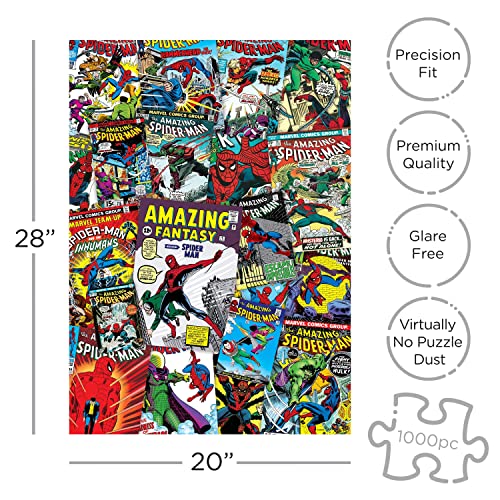 Aquarius 65349 Marvel Spider-Man Collage 1000 pc Puzzle, Multicolor