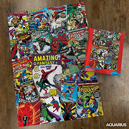 Aquarius 65349 Marvel Spider-Man Collage 1000 pc Puzzle, Multicolor